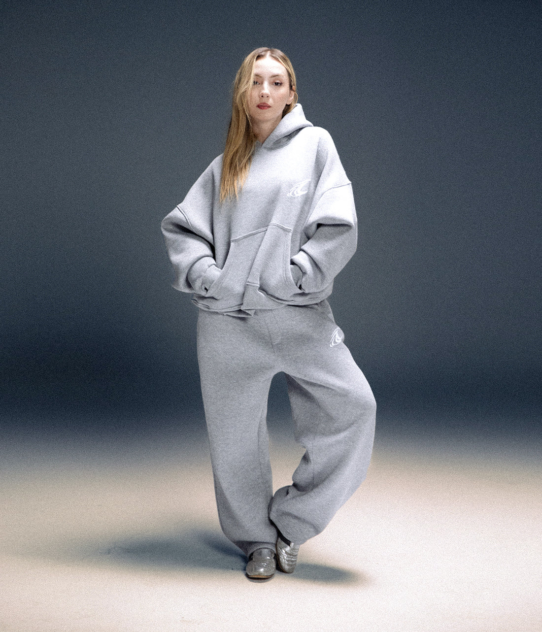 CRAVERS OVERSIZE TRACKSUIT SET - GRAY