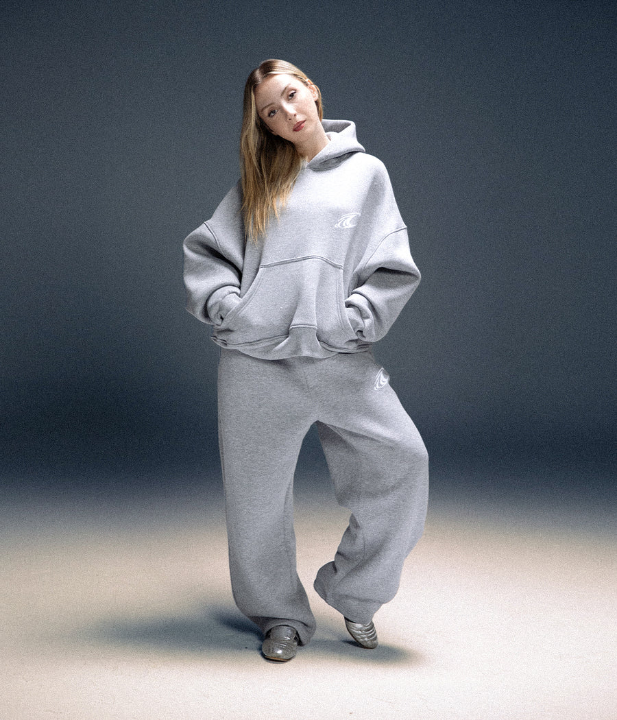 CRAVERS OVERSIZE TRACKSUIT SET - GRAY