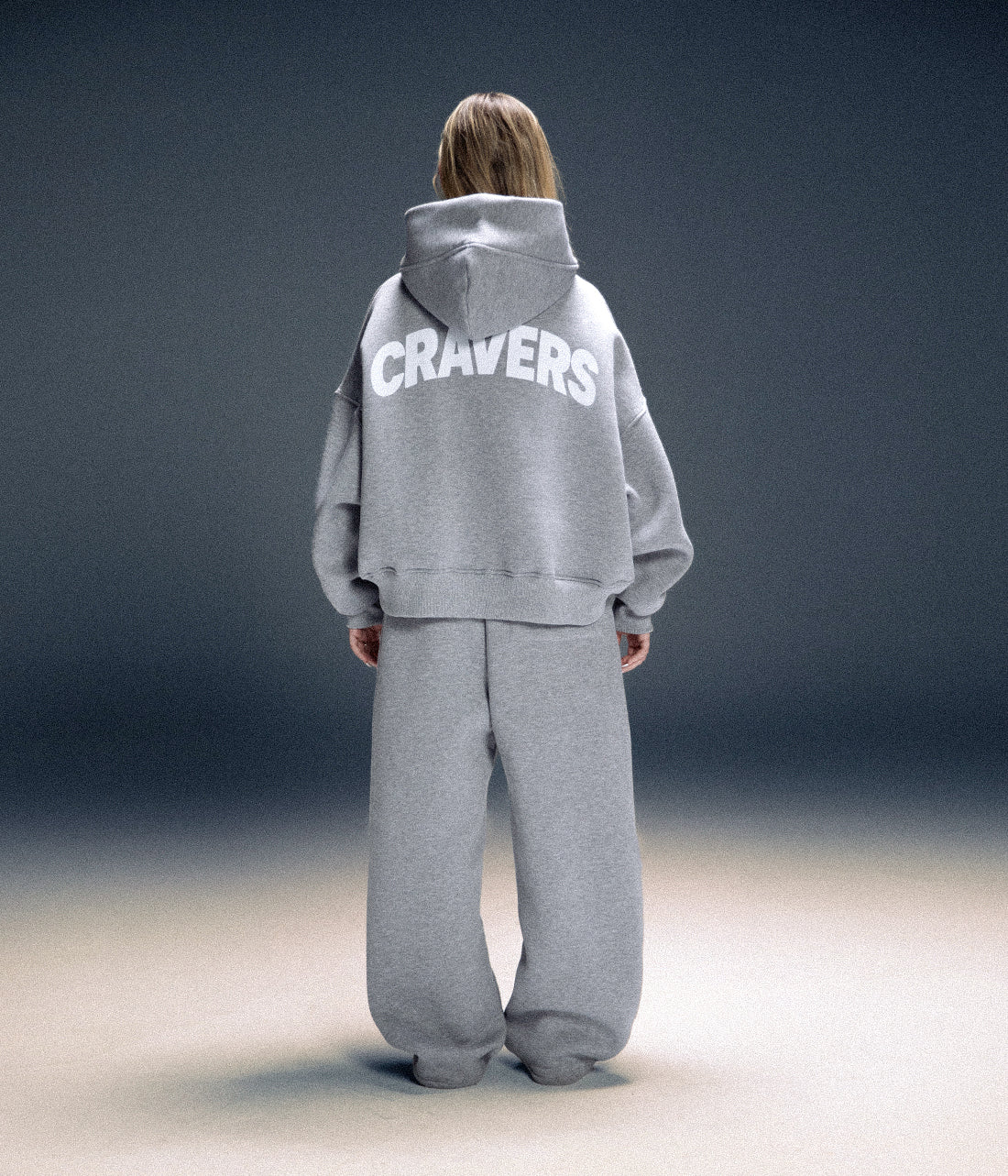 CRAVERS OVERSIZE TRACKSUIT SET - GRAY