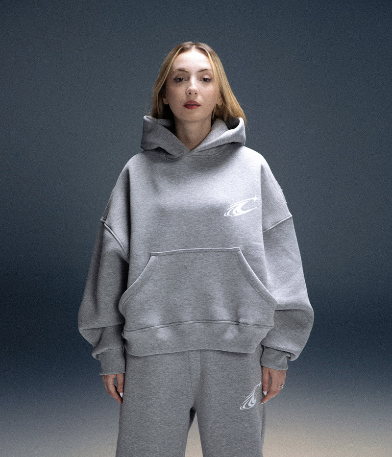 CRAVERS OVERSIZE TRACKSUIT SET - GRAY