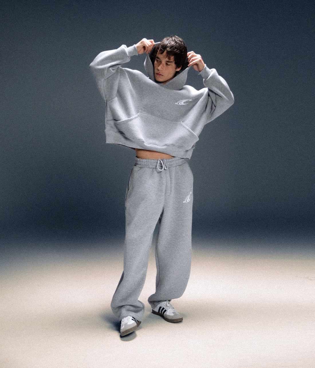 CRAVERS OVERSIZE TRACKSUIT SET - GRAY