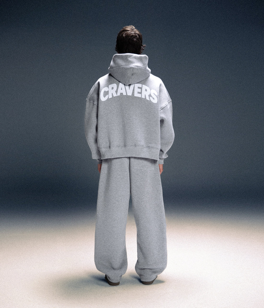CRAVERS OVERSIZE TRACKSUIT SET - GRAY