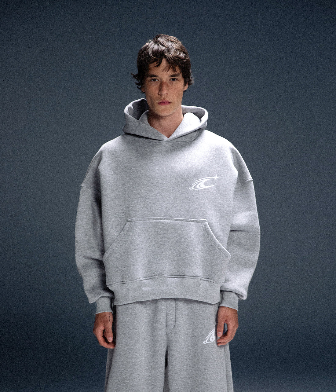 CRAVERS OVERSIZE TRACKSUIT SET - GRAY