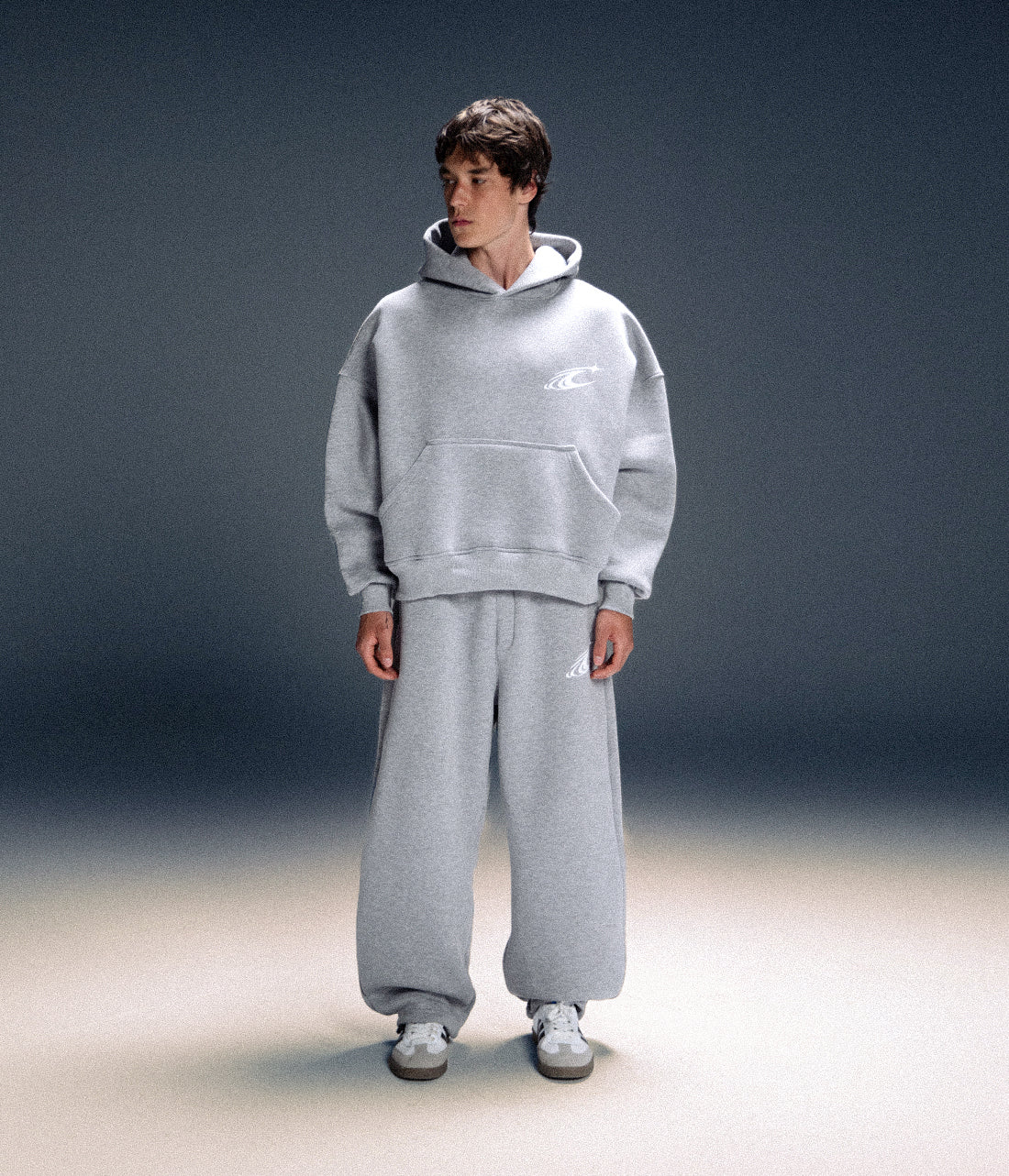 CRAVERS OVERSIZE TRACKSUIT SET - GRAY