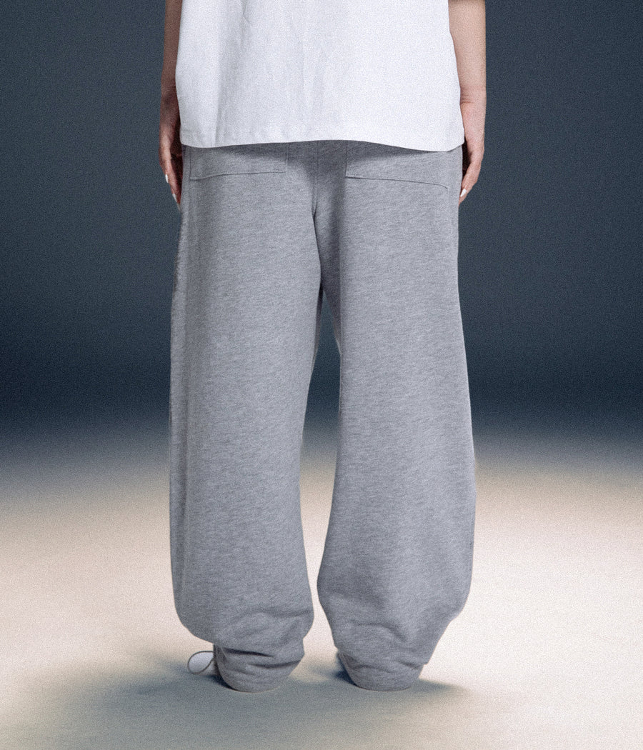 CRAVERS OVERSIZE SWEATPANTS - GRAY