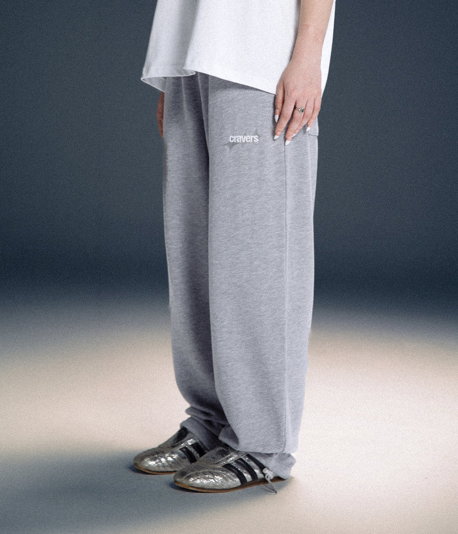 CRAVERS OVERSIZE SWEATPANTS - GRAY