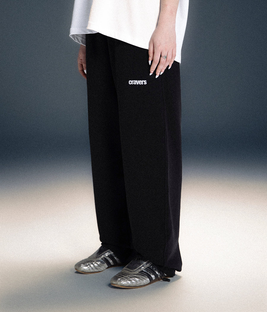 CRAVERS OVERSIZE SWEATPANTS - BLACK