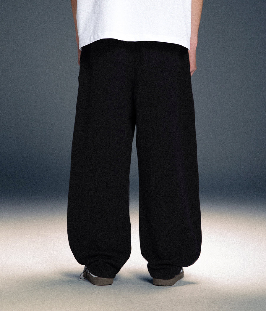 CRAVERS OVERSIZE SWEATPANTS - BLACK