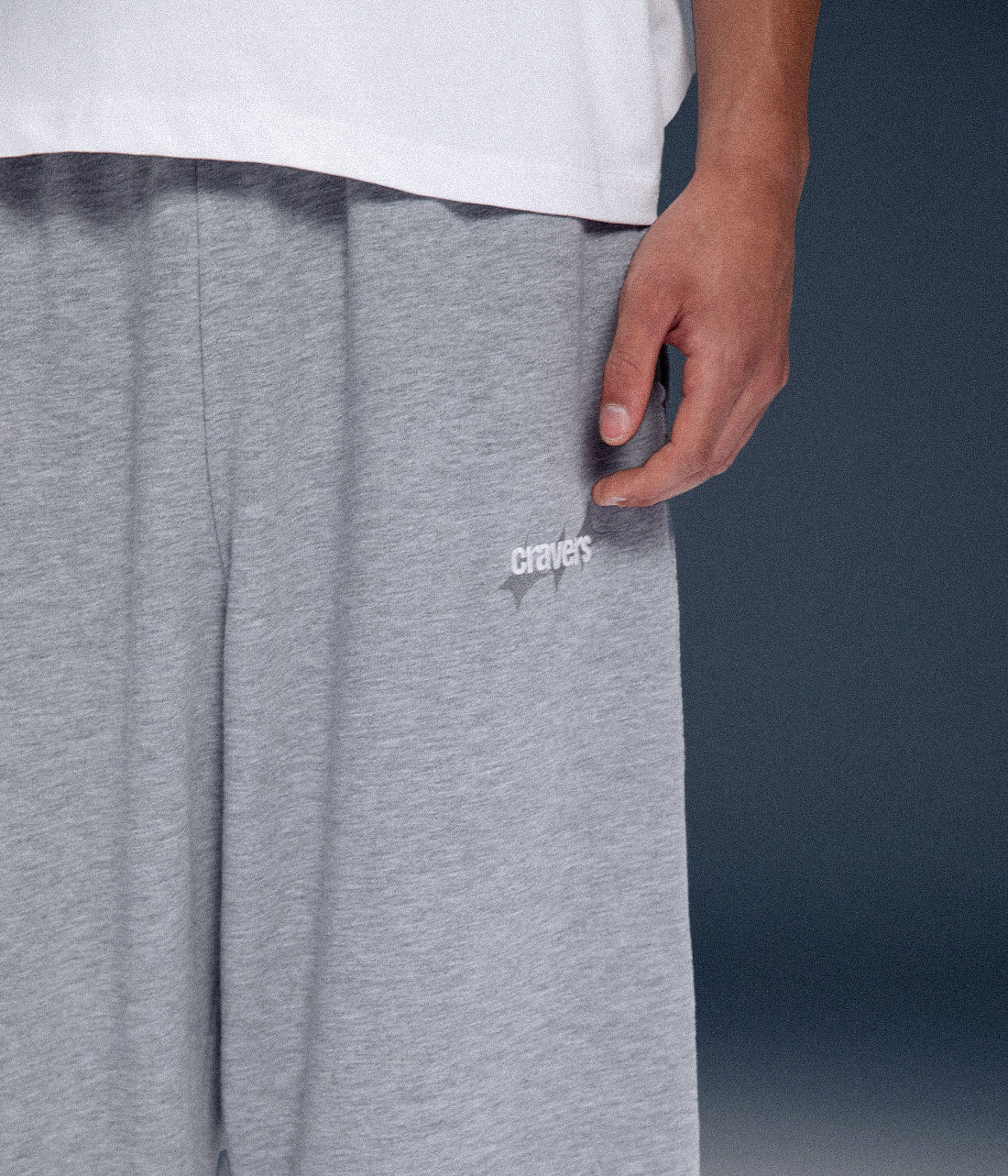 CRAVERS OVERSIZE SWEATPANTS - GRAY