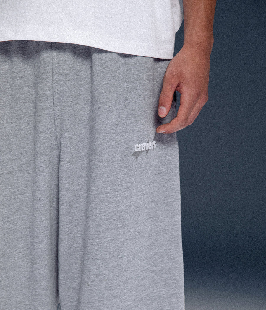 CRAVERS OVERSIZE SWEATPANTS - GRAY