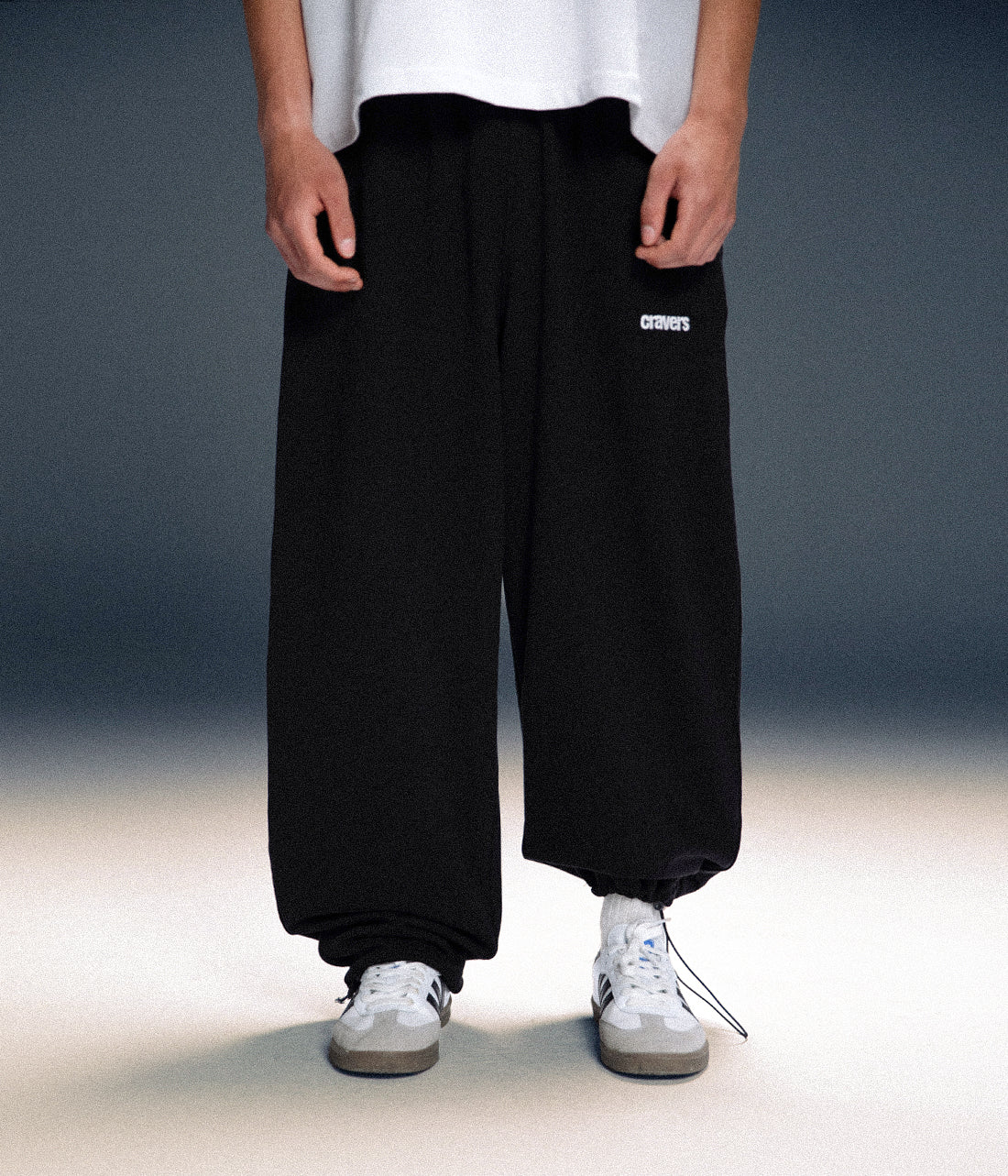 CRAVERS OVERSIZE SWEATPANTS - BLACK