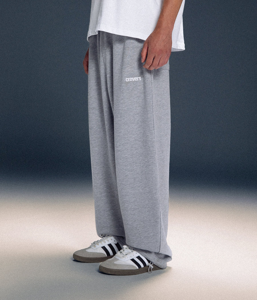 CRAVERS OVERSIZE SWEATPANTS - GRAY