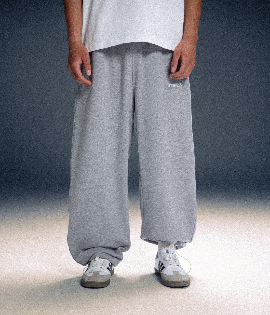 CRAVERS OVERSIZE SWEATPANTS - GRAY