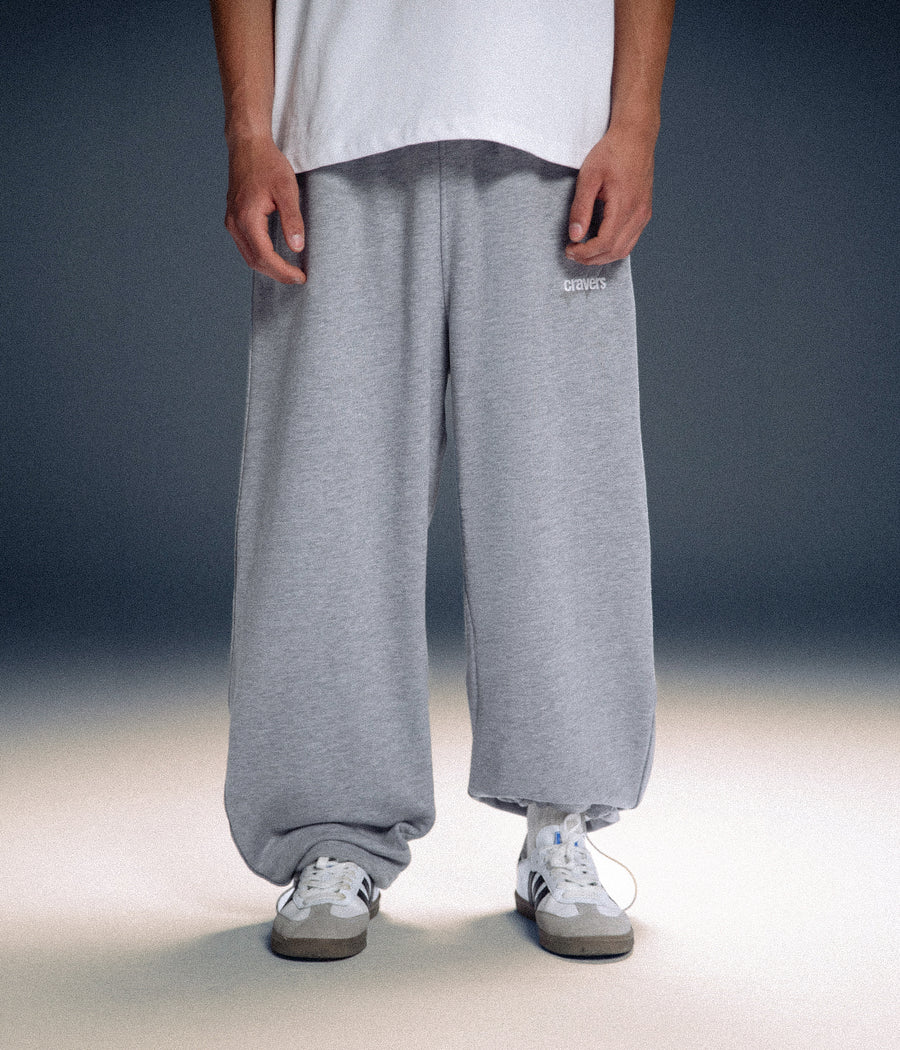 CRAVERS OVERSIZE SWEATPANTS - GRAY
